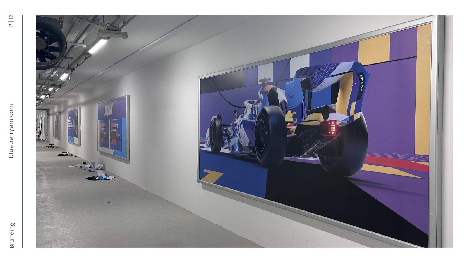 Large format wall graphic